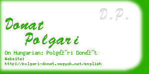 donat polgari business card